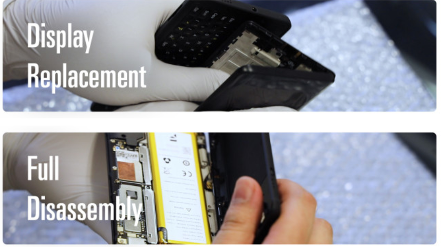 Replacing your broken smartphone screen and disassembling your device. 